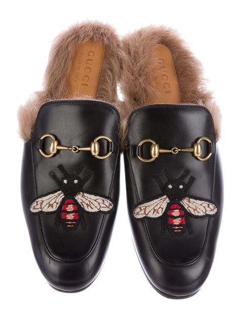 womens fur gucci slippers|Gucci female slippers.